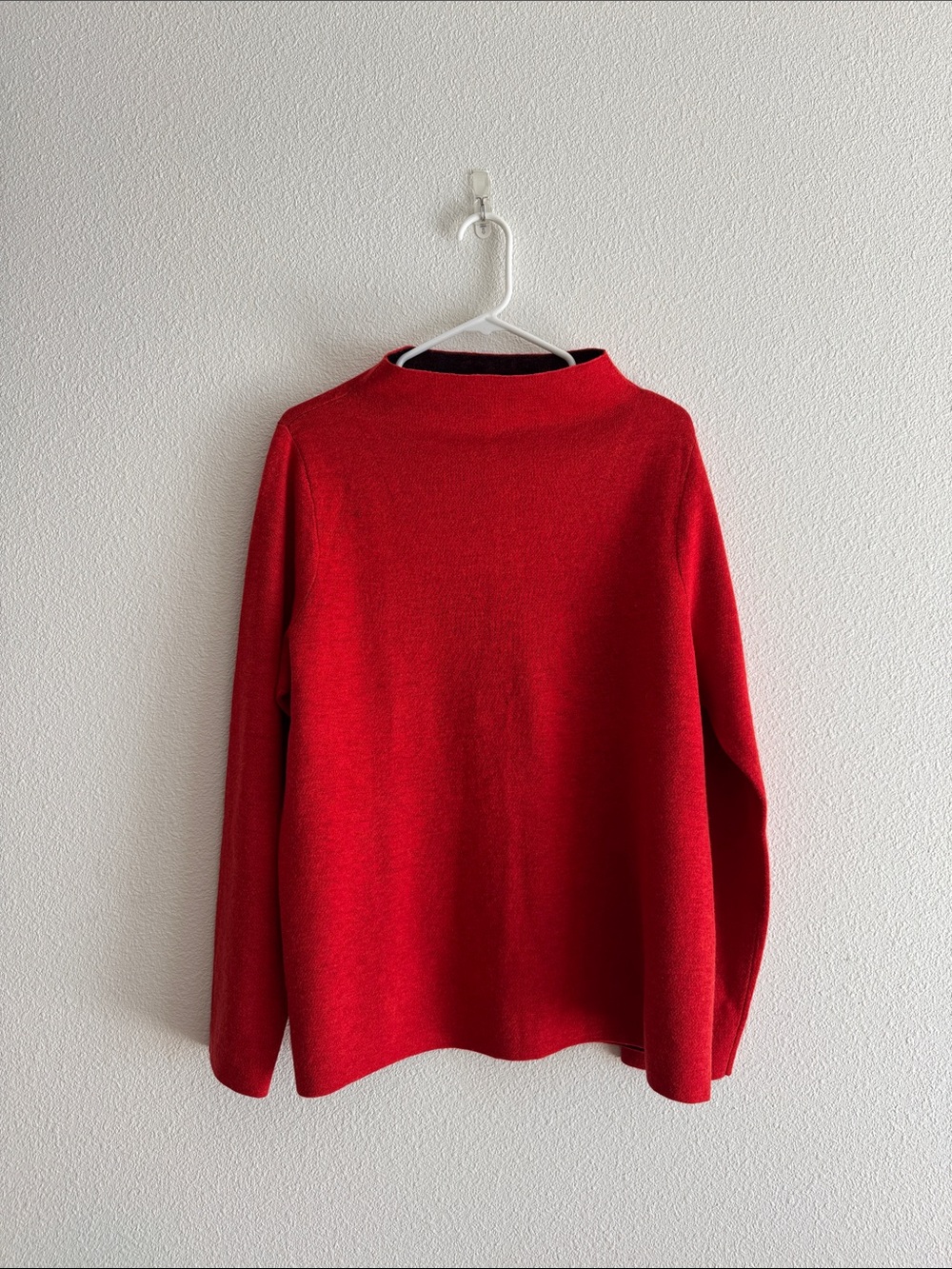 Eileen Fisher Wool Blend Funnel Neck Sweater